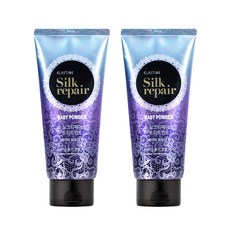 엘라스틴 실크리페어 샤이닝 트리트먼트 베이비 파우더향, 300ml, 2개