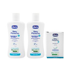 Chicco 寶貝嬰兒植萃洗沐香皂組，溫和不流淚配方，92%天然成分, 1組