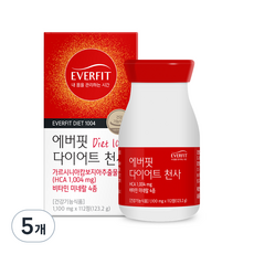 EVERFIT 藤黃果萃取纖活錠, 112顆, 5罐