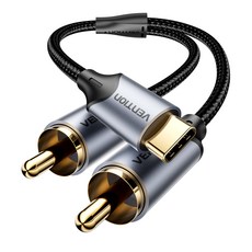 VEnTIOn 威迅 Ultra 編織 DAC Type-C 轉 2RCA 音源線 1m, BGUHF