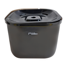 Miiibo 貓咪寶 彩虹寵物飲水機, 1.7升, 四重過濾系統, 超靜音, USB供電, 黑色, 1個