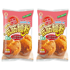 日正食品 低筋強化麵粉 1KG DIY優質蛋糕麵粉 強化維生素B1、B2及菸鹼酸, 2包