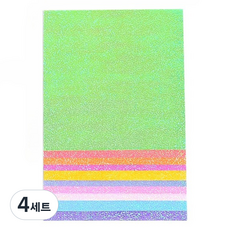 미소로운 반짝이 펄 종이접기 컬러믹스 25 x 25 cm 50p 세트, 10색, 4세트