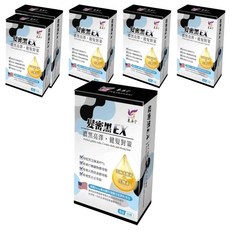 東華堂 髮密黑EX 健髮對策 滋養髮根 強韌髮絲 改善毛躁 烏黑亮麗, 30顆, 500mg, 6盒