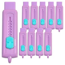 泡沫滑動橡皮擦, 紫色, 10個