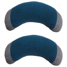 Sarang Yegam 防滑半月形蕎麥枕, 天藍色, 2個