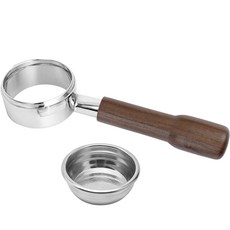 KALDIN 無底沖煮手柄 Gaggia 58mm + 濾杯套組, 胡桃木, 1套