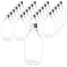 Glassdomae DN350 透明飲料容器 鋁製銀蓋, 350ml, 24個