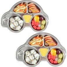 아이조움 스텐 자동차식판 2p, 2개