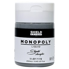 쉴드 모노폴리 아크릴물감 655 Silver Grey, 250ml, 1색