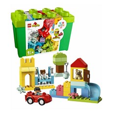 LEGO duplo 得寶 10914 豪華顆粒盒 Deluxe Brick Box, 綜合顆粒與零件設計，激發孩子們的創造力和想像力，適合18個月以上的小孩, 混色, 1盒