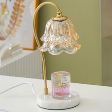 【ROYALLIN 蘿林嚴選】復古大理石底座薰香小夜燈 琉璃款, 1入