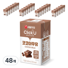 ClickU 巧克力牛奶, 140ml, 48瓶