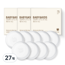 살림백서 모이스처 아토 베이비 비누, 80g, 27개