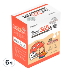 프리미요 고양이 짜먹는 365스틱 영양제, 60회분, 장건강/유산균, 6개