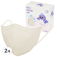 WHALE MASK 鳥嘴型拋棄式大型 L, 30入, 2個, 雛菊