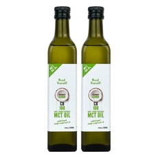 어니스트 코코넛 MCT 오일 C8, 500ml, 2개