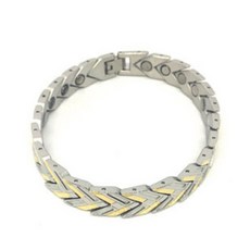 38鍺手鍊 A20 銀+金 21顆, 1個