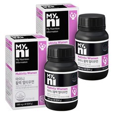 Myni 女性綜合維他命礦物質保健錠, 60顆, 2罐
