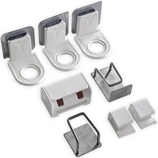 KOXINA 浴室整理懸浮收納8件組, 1套, 白色