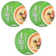 維力 素飄香 野菜多風味麵 重量版 95g, 3入