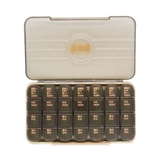 1月間 7日28格藥盒 28格 淡奶咖, 1個