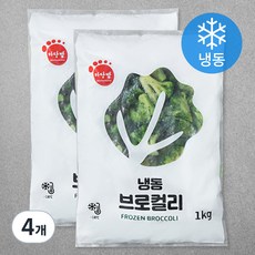 식재료마당발 중국산 브로컬리 (냉동), 1kg, 4개