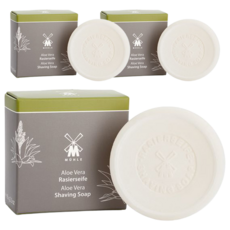 騾子剃須皂蘆薈, 65g, 3個