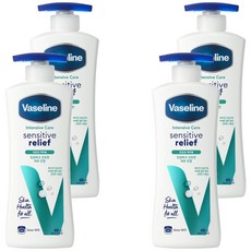 바세린 인텐시브 케어 로션 센서티브 릴리프, 400ml, 4개