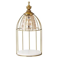 融蠟燈大理石底座 復古鳥籠款 15x15x33cm