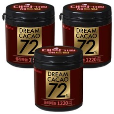 롯데웰푸드 드림카카오 72%, 86g, 3개