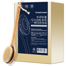 treatroom 木質細毛身體刷 L號, 1件, 混色, 1個