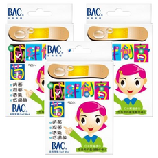 BAC 倍爾康 絆創帶 未滅菌, 50片, 3盒