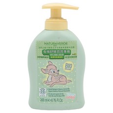 NATURAVERDE 小鹿斑比洋甘菊經典潔顏液態皂 0歲以上, 200ml, 1瓶