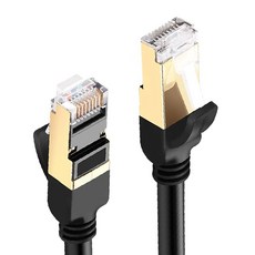 UGREEN 綠聯 CAT7 網路線 FTP版, 2m, 黑色, 1條