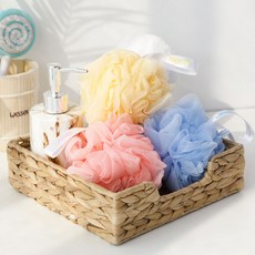 WESSEN 網眼海綿, 米色 + 粉紅色 + 藍色, 3入, 1個