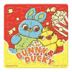 HUNDRED PICTURES 百耘圖 Disney Pixar Fluffy 甜食系列 爆米花拼圖磁鐵 HPD0116039, 1個, 16片