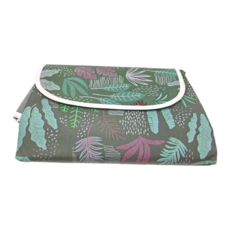 FANCY LIFE 戶外野餐墊 綠色葉子, 200 x 200cm