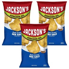 잭슨스 아보카도 오일 감자칩 씨솔트, 142g, 3개