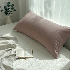 한스갤러리 파우더 쇼파 침대 등받이 대형쿠션 커버, 로즈브라운