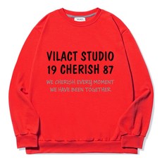 VILACT 男款大尺碼Cherish字母印花大學T