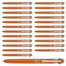 MORRIS Staflo 3C三色原子筆 單支, 楓葉橘, 24個