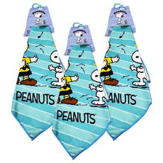 PEANUTS 史努比 超細纖維印花擦拭巾 SN804 35 x 35cm 跳舞趣, 1入, 3條