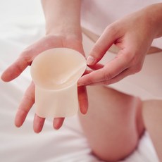 글램모먼트 박스패키지 스킨핏 여성용 실리콘 누드 브라