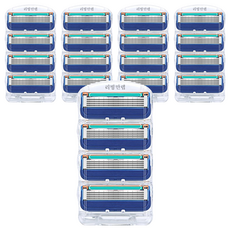 Q.zio 吉列Fusion鋒隱系列適用刮鬍刀頭, 5組, 4入