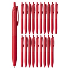 제트스트림 라이트 터치 잉크 볼펜 SXN-LS 0.5mm, 레드, 20개