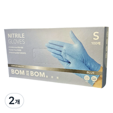 Bomebom 丁腈手套 100入, 2個, 小(S)
