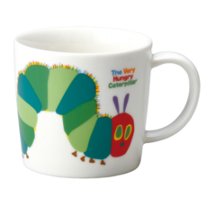 kanesho 金正陶器 馬克杯, 好餓的毛毛蟲 白色, 1個