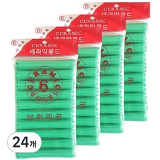 三和美工 陶瓷燙髮捲 6號 10p, 單一顏色, 24個