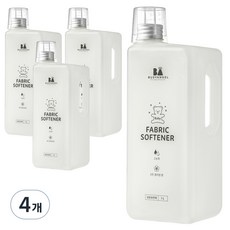 비지엔젤 초고농축 유아섬유유연제 코튼블라썸, 1L, 4개
